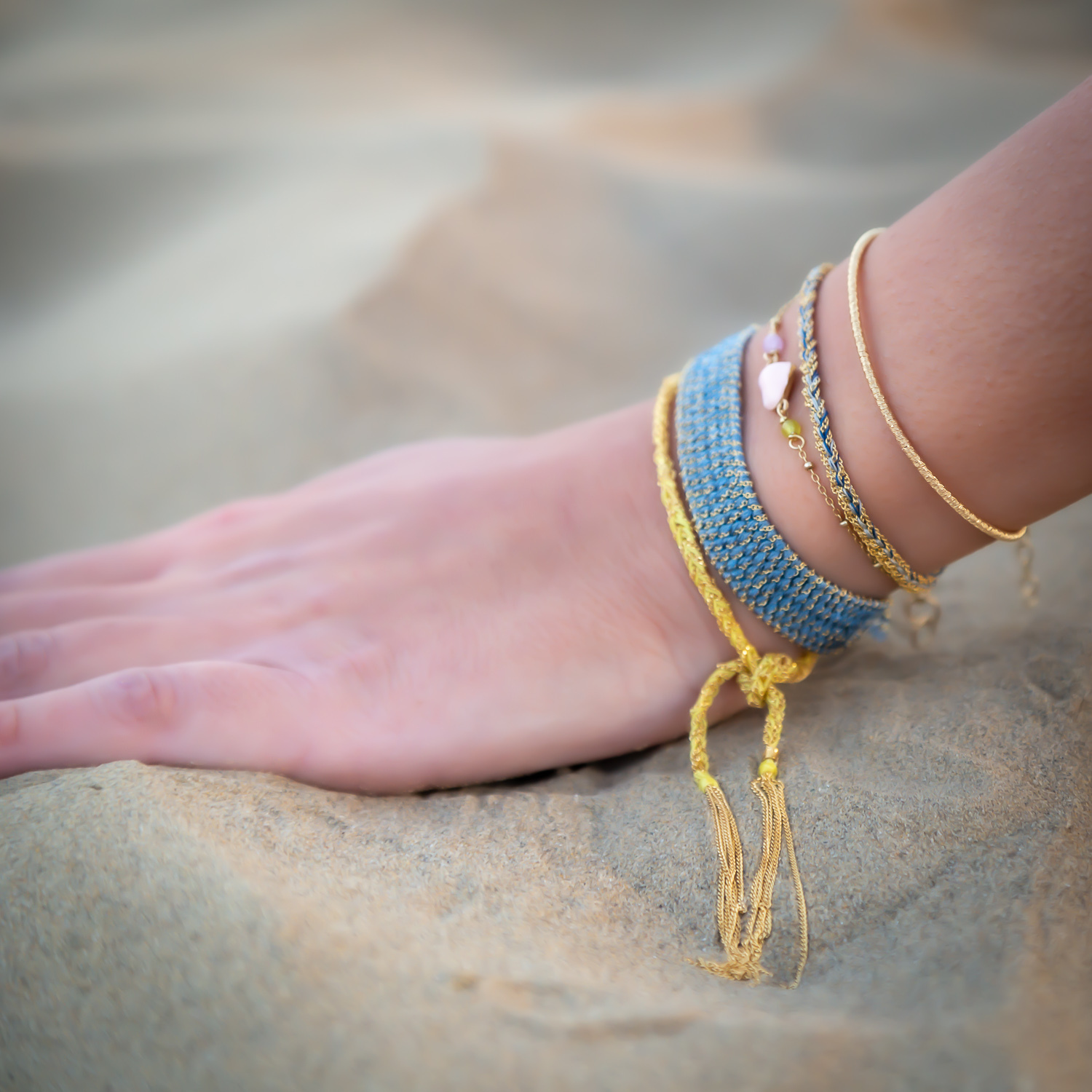 Bracciale Weave dischetto