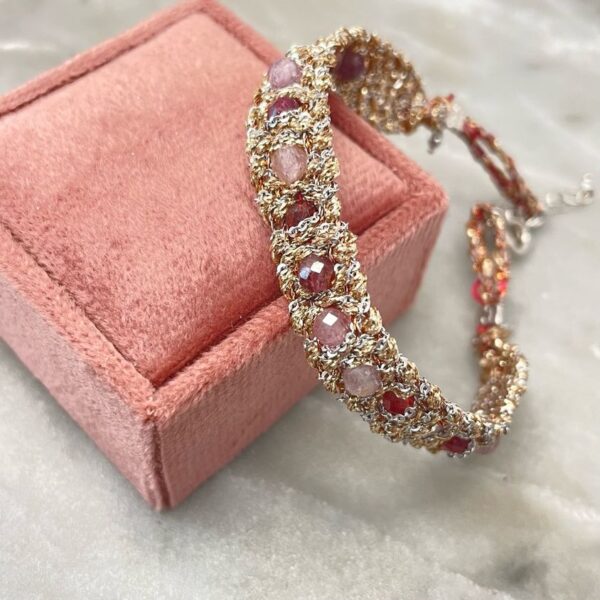 Bracciale Muamara Stone Spinello rosso